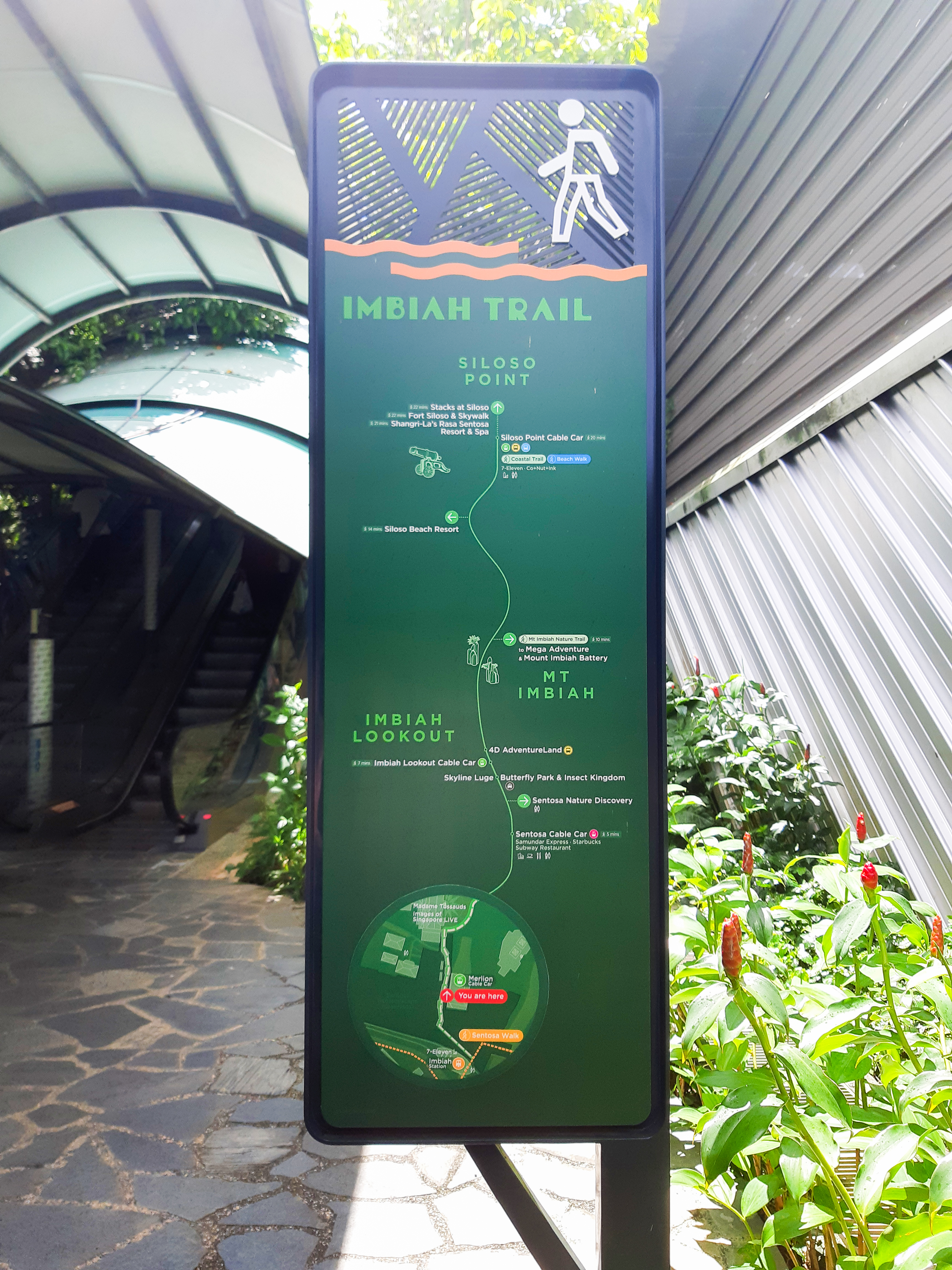 Sentosa Walking Trail Map Guide To Imbiah Trail: Nature Walk In Sentosa