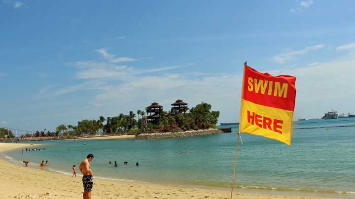 Where to swim at Sentosa Island